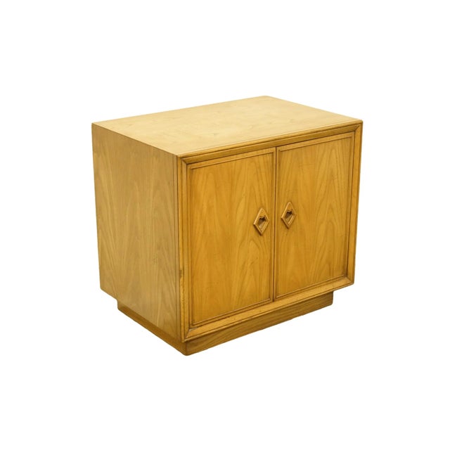 WHITE OF MEBANE Contemporary Asian Inspired 26" Cabinet Nightstand 755-71 in Sand Finish 24" High 26" Wide 18" Deep We...