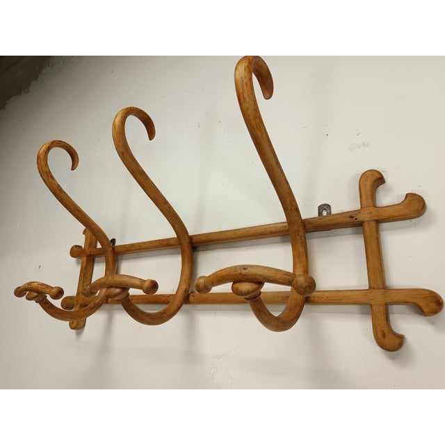 Thonet Wall-Mounted Coat Rack from Thonet, 1890s For Sale - Image 4 of 15