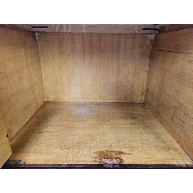 Vintage Oak Bedside Tables with Glass Tops, 1960, Set of 2 For Sale - Image 14 of 18