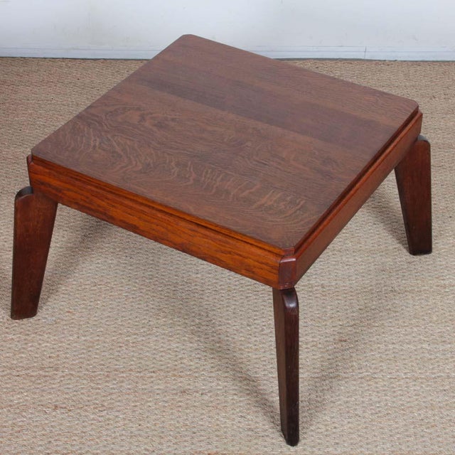 French Oak Coffee Table, 1950s For Sale - Image 3 of 7