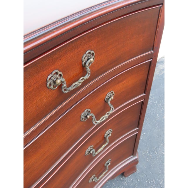 Kindel Serpentine Mahogany Low Dresser Bathroom Vanity 6912 For Sale - Image 16 of 18
