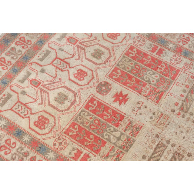 Textile Vintage Turkish Area Rug, Hand-Knotted Wool, Traditional Anatolian Folk Motif For Sale - Image 7 of 10