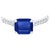 Natural Finely Faceted Quality Sapphire Diamond Ring 6.5 14k W Gold 1.99 TCW Certified $3,950 310601 This is a Unique...