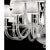 Monumental Modern Transparent Murano Glass Chandelier For Sale - Image 6 of 7