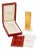 20th Century Godron 18k Gold-Plated Pocket Lighter with Box and Papers from Cartier, Set of 2 For Sale
