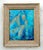 Abstract Vintage Boho Abstract Blue Figure For Sale - Image 3 of 6