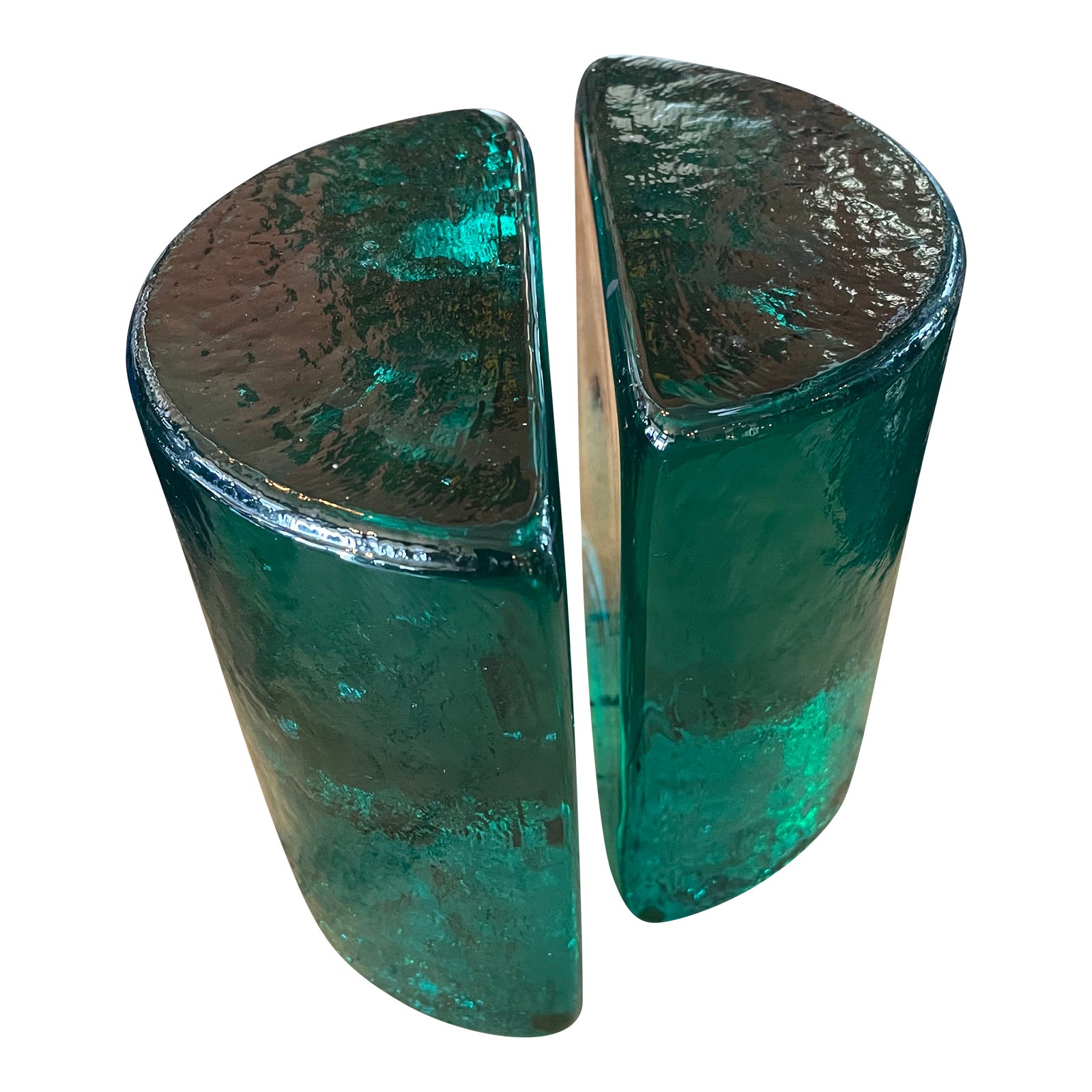 1960s Blenko Style Bookends a Pair Chairish