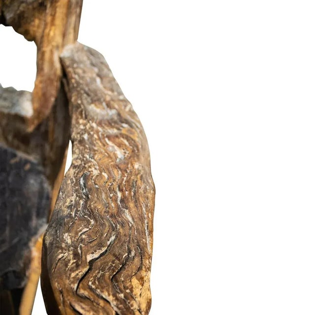 Wood Handcrafted Sculptural Wooden Throne, Germany, 1920s For Sale - Image 7 of 10