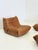 Togo Armchair with Ottoman in Cognac Leather by Michel Ducaroy for Ligne Roset, 2000s, Set of 2, in Very Good conditions....