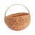 Folk Art Hand Woven Buttock Basket, 1900's For Sale - Image 3 of 10
