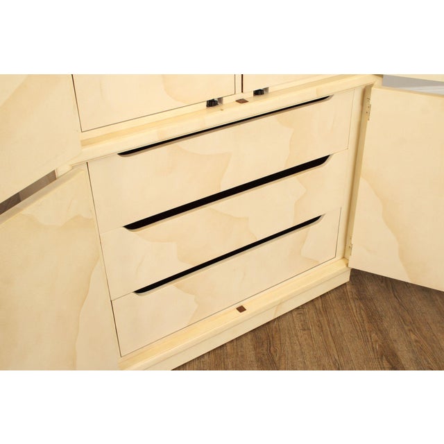 Henredon 'Villa Borghese' Carved and Lacquered Armoire For Sale - Image 9 of 18