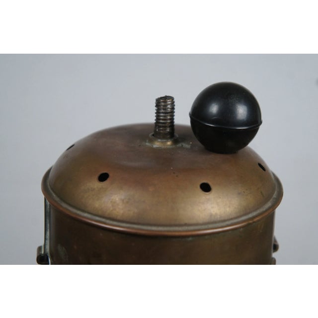 Late 19th Century Antique Brass Nautical Maritime Plunger Operated Yacht Boat Fog Horn For Sale - Image 9 of 12