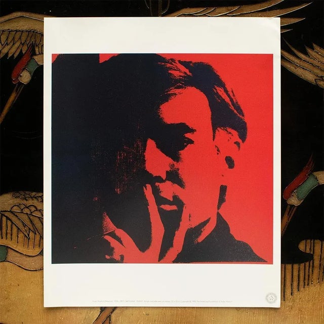 Mid-Century Modern 1990 the Andy Warhol Foundation After Andy Warhol "Self-Portrait", Pop Art Lithograph For Sale - Image 3 of 7