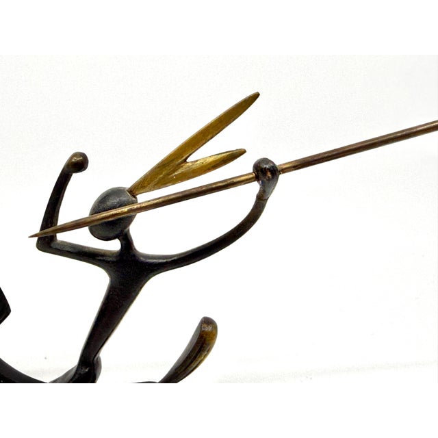 Mid 20th Century Karl Hagenauer Native American on Horseback Bronze Figure For Sale In Palm Springs - Image 6 of 13