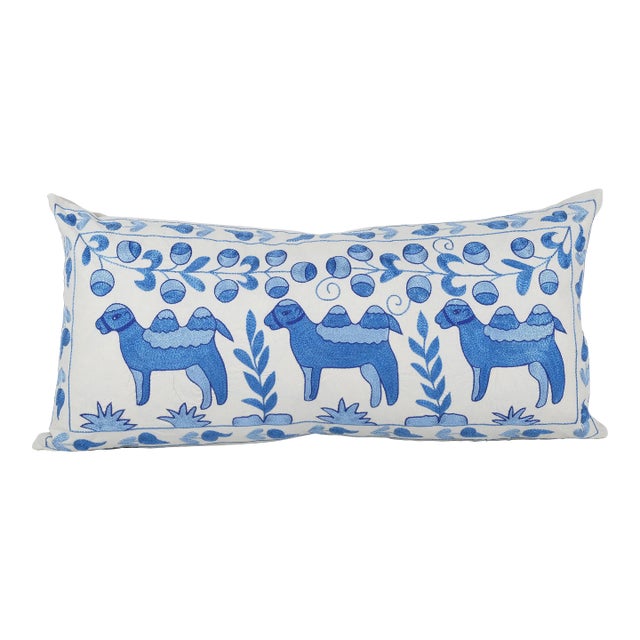Suzani Camel Bed Pillow Cover For Sale