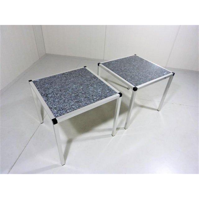 1970s Granite Side Tables, 1970s, Set of 2 For Sale - Image 5 of 11