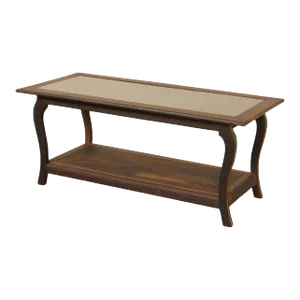 Mid Century Art Deco Style Mirror Top Inlaid Coffee Table