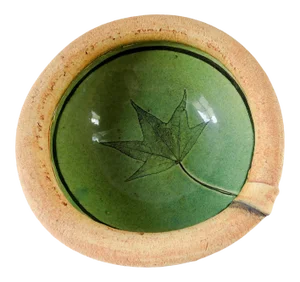 Pottery Leaf Bowl by Mary Fischer