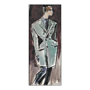 1987 French Fashion Print-Jean-Paul Gautier, Matted