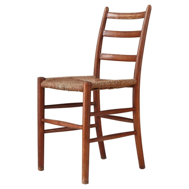 Vintage Funkis Novo Chair in Beech and Seagrass by Arne Jacobsen for Fritz Hansen, 1935 For Sale - Image 16 of 16