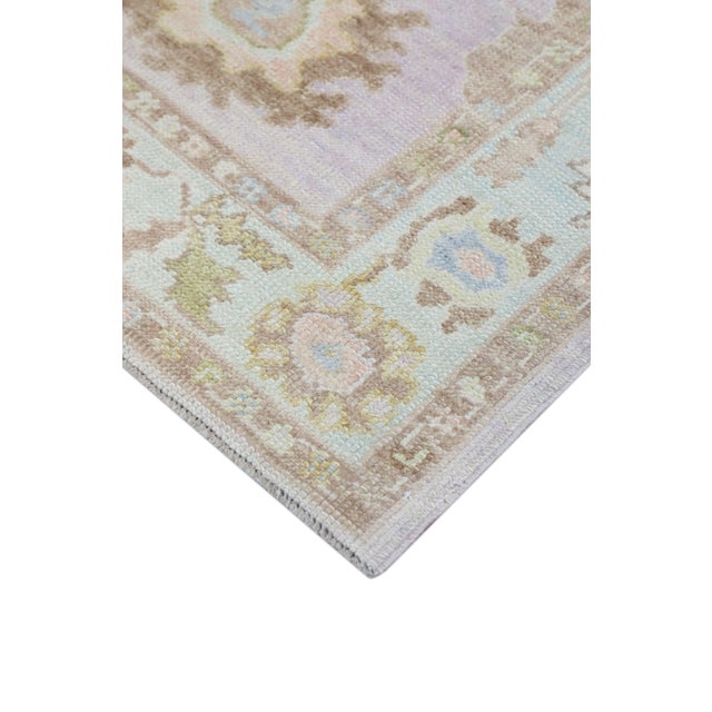 Modern Turkish Oushak Rug 3'2'' x 6'4" For Sale In Houston - Image 6 of 10