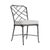 Brown Jordan Calcutta Side Chair, Textured Pewter frame with Fusion Dove fabric For Sale - Image 12 of 12