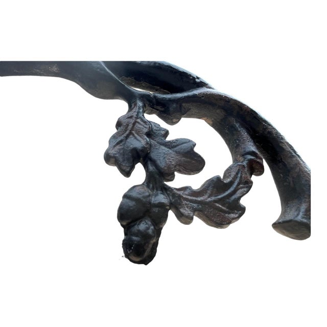 Bench in Cast Iron with Decor of Branches and Snakes, 1900 For Sale - Image 9 of 18