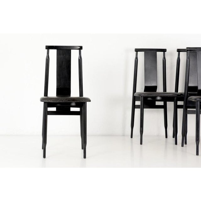 Wood Lierna Chairs by Pier Giacomo and Achile Castiglioni for Gavina, Italy, 1958, Set of 6 For Sale - Image 7 of 12