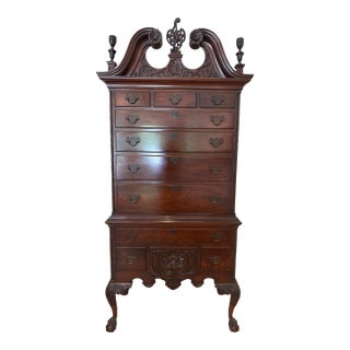 1930s Mahogany Armoire by Tomlinson of High Point/Williamsburg Galleries For Sale