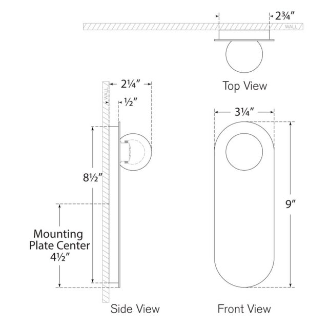 Pertica 9" Sconce in Mirrored Bronze with Alabaster Designer: Kelly Wearstler Finish: Mirrored Bronze Height: 9" Width:...