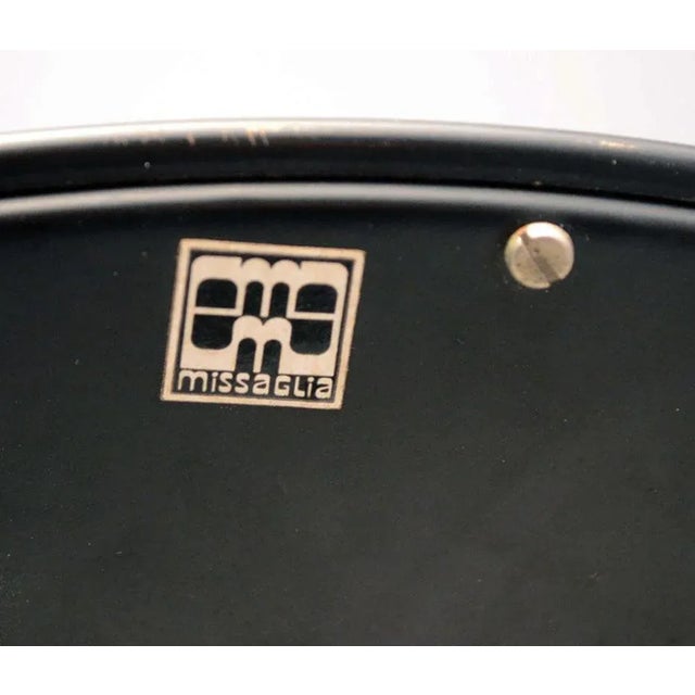 Brushed Steel Vanity Mirror from Missaglia, 1970s For Sale - Image 3 of 5