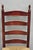 Late 20th Century Primitive Rustic Ladder Back Woven Rush Seat Dining Side Chairs - Set of 6 For Sale - Image 4 of 14
