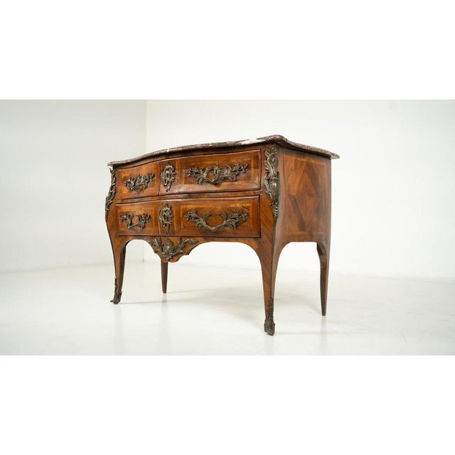 Metal Louis XV Chest of Drawers For Sale - Image 7 of 12