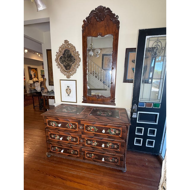 1900-1909 Eastern German Folk Art Marriage Chest For Sale - Image 17 of 17