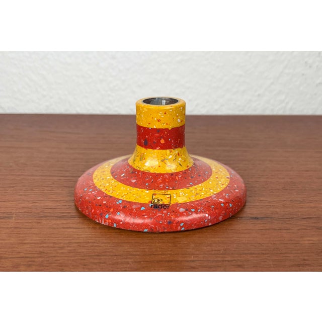 German Postmodern Terrazzo Style Candleholder from Räder, 1980s For Sale - Image 5 of 10