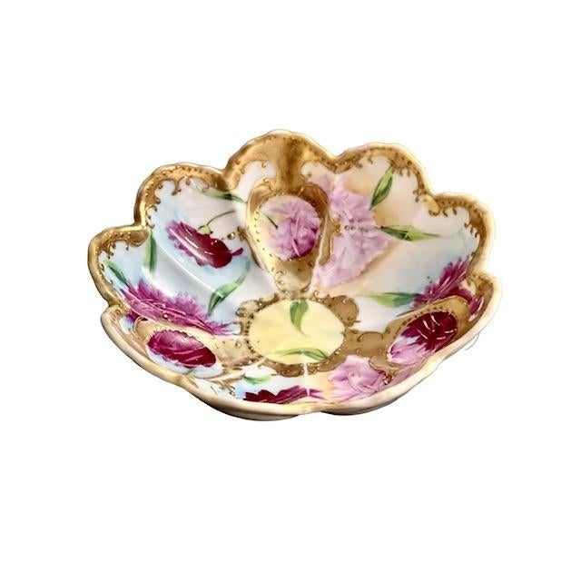 Vintage Hand Painted and Guilded Tulip Shaped Bowls Set of 6 Chairish