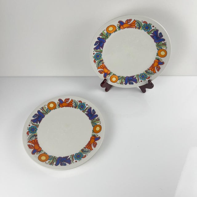 Acapulco Dinner Plates by Villeroy and Boch, 1970s, Set of 4 For Sale - Image 3 of 13