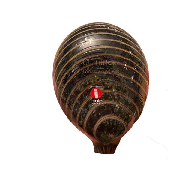 Glass Mid 20th Century Oiva Toikka for Iittala Glass Bird Sculpture For Sale - Image 7 of 7