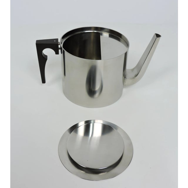 1960s 1960s Arne Jacobsen Cylinda Danish Modern Stainless Steel Coffee Tea Set for Stelton- 5 Pieces For Sale - Image 5 of 11