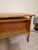 1960s Danish Modern Teak Floating Top Executive Desk | Asymmetrical Design, Solid Wood Drawers | Excellent Condition - 57" Wide For Sale - Image 10 of 15