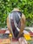 Vintage Signed Raku Studio Pottery Vase With Iridescent Geometric Design, 10” For Sale In Naples, FL - Image 6 of 11