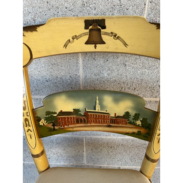 Description: L. Hitchcock Limited Edition Philadelphia Independence Hall Chair (188/400) Original Condition. Paint...