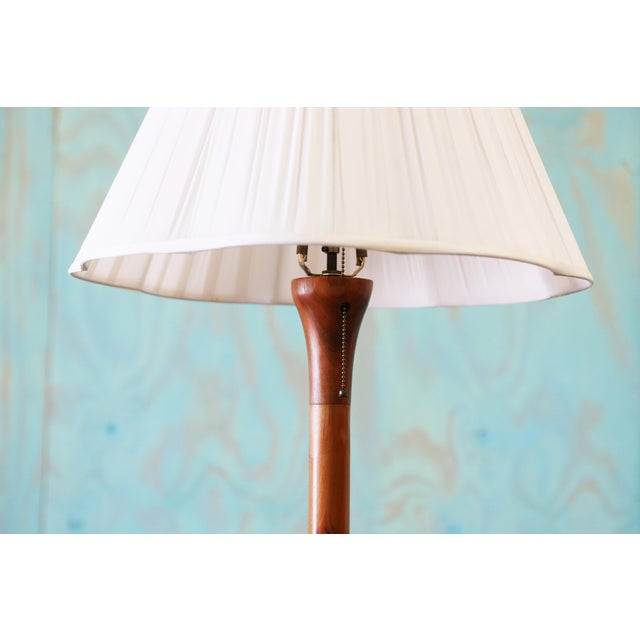 1970s Danish Modern Teak Floor Lamp Josef Frank (After) For Sale - Image 4 of 8