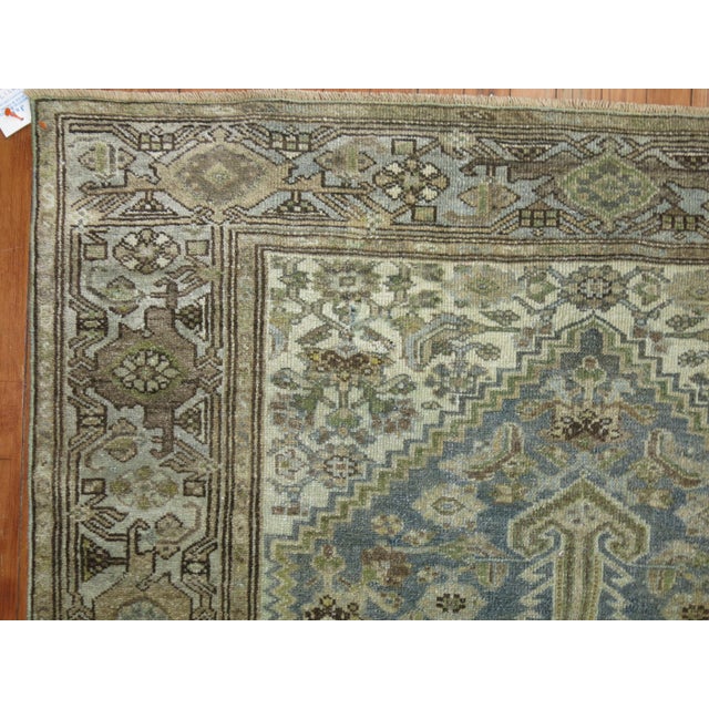 Gray Antique Persian Malayer Rug For Sale - Image 8 of 18
