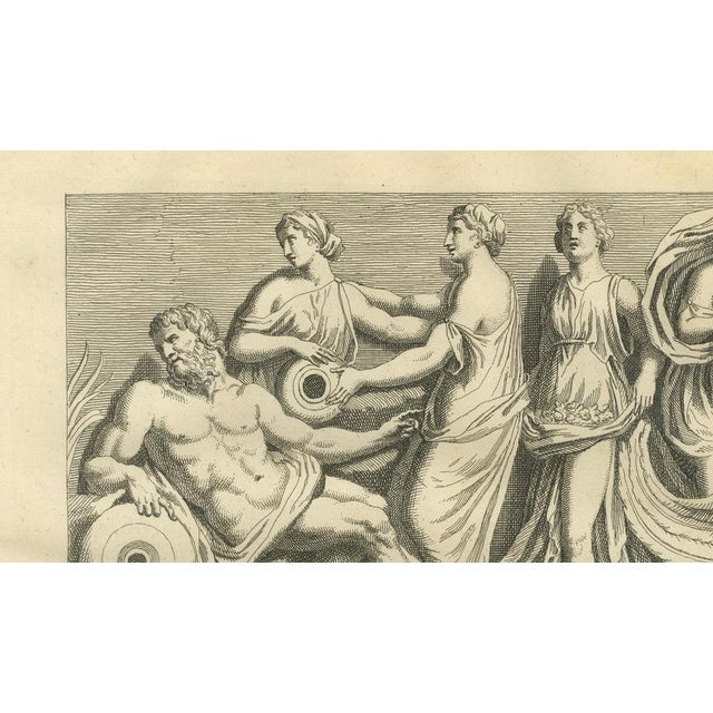 Paper Montfaucon, Classical Frieze, 1721, Print For Sale - Image 7 of 13