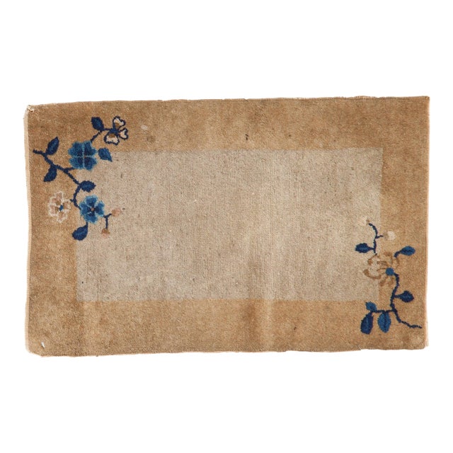 Antique Peking Rug Mat - 1'7" x 2'5" For Sale