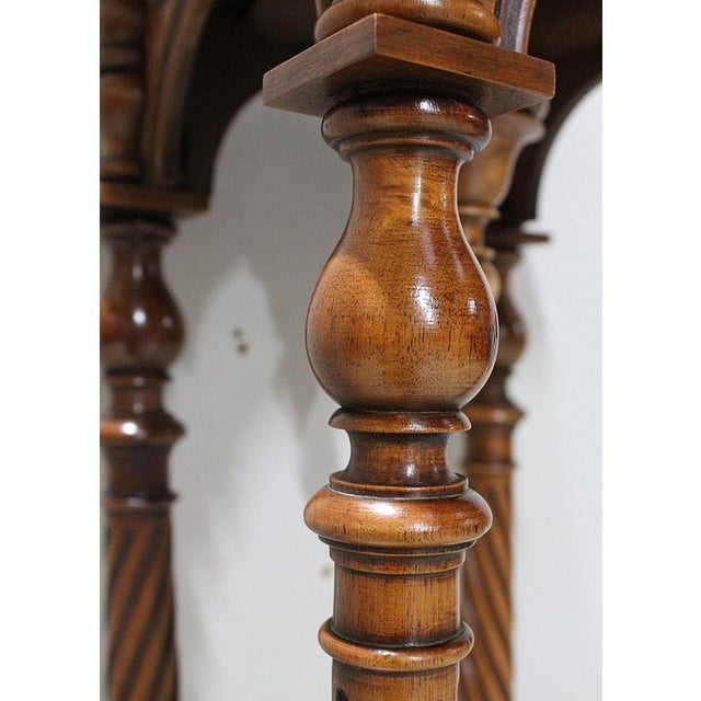 Late19th Century Gothic Walnut Seal Side Table For Sale - Image 9 of 18