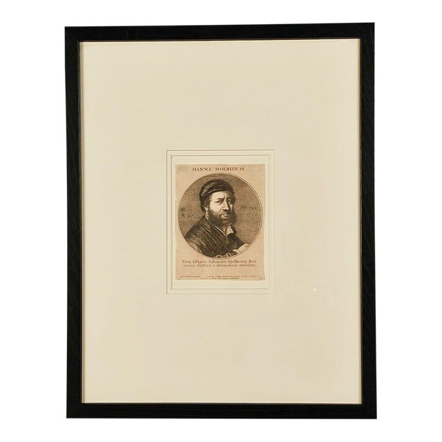 Engraved Hans Holbein Portrait, Circa 1700 For Sale