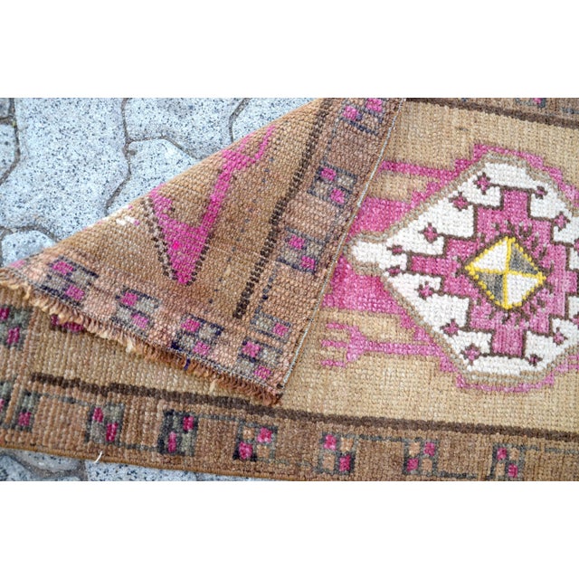 1960s 1960s Boho Style Anatolian Small Rug For Sale - Image 5 of 6