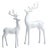 Pearl White Deer Figurines, Set of 2 For Sale